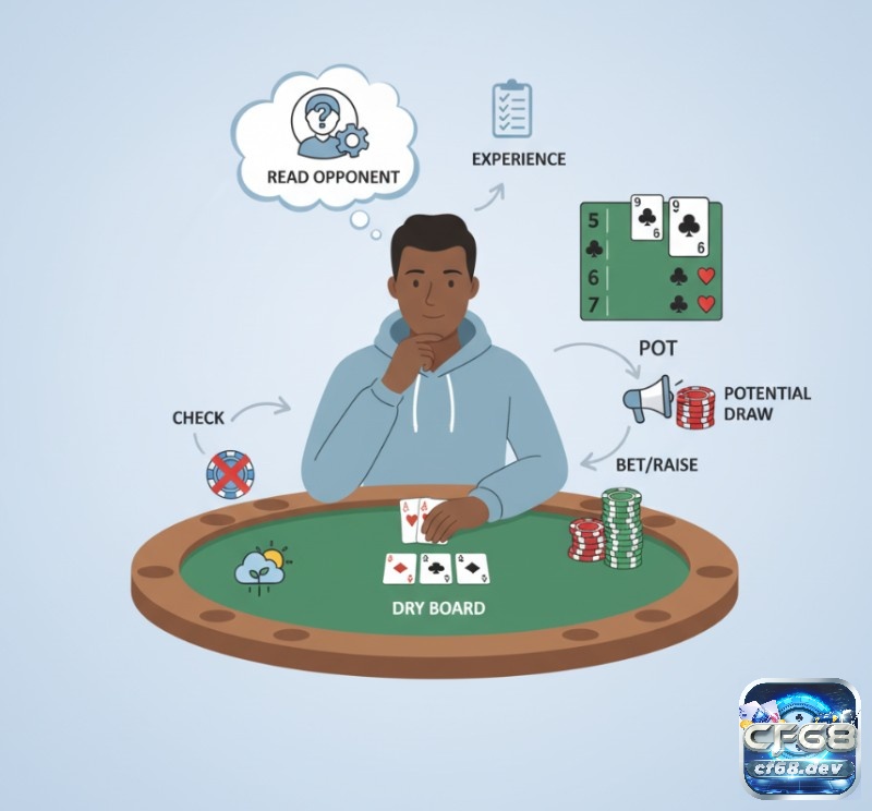 Overpair chơi thế nào – Cách xử lý bài mạnh trong Poker Người chơi poker "slow play" với overpair, cẩn trọng đánh lừa đối thủ và chờ đợi bài tiềm năng