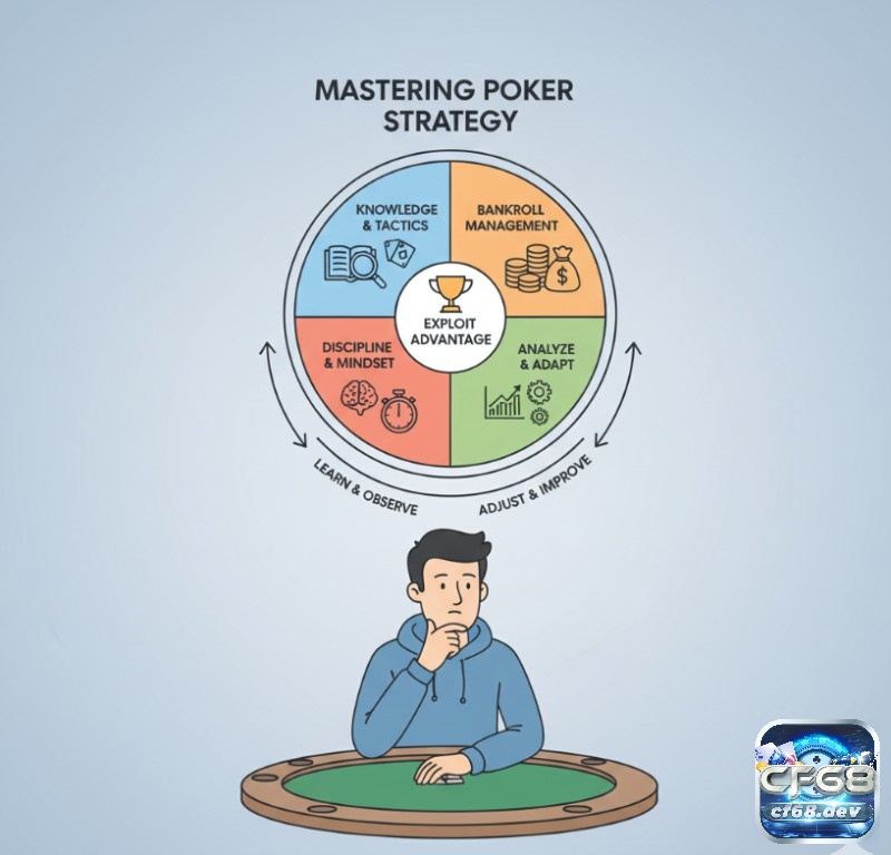 Range advantage là gì? Lợi thế bài và cách áp dụng trong Poker Người chơi poker vận dụng kiến thức về lợi thế phạm vi bài (Range Advantage) để kiểm soát ván bài và tối đa hóa lợi nhuận