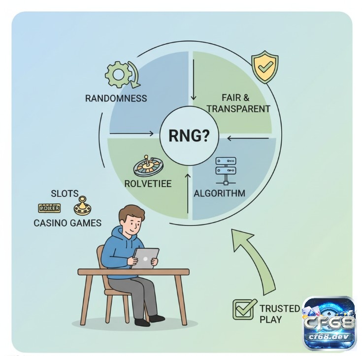 RNG hoạt động thế nào? Cơ chế tạo kết quả ngẫu nhiên Người chơi tìm hiểu về vai trò của RNG trong casino trực tuyến, đảm bảo tính công bằng và minh bạch trong các trò chơi