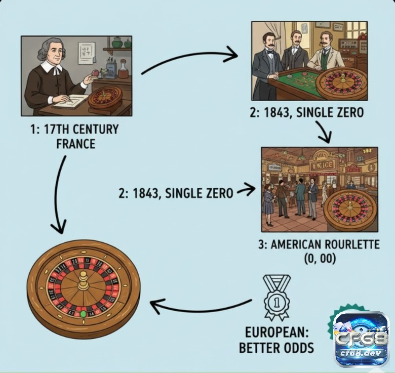Roulette European là gì? Giải thích chi tiết từ A đến Z Người chơi tìm hiểu lịch sử Roulette European, phát triển từ Pháp thế kỷ 17 với một số 0, thân thiện hơn người chơi