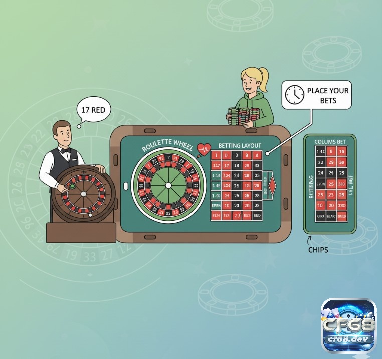 Roulette European là gì? Giải thích chi tiết từ A đến Z Trong Roulette châu Âu, người chơi ngưng cược lúc bóng bắt đầu chậm lại và căng thẳng theo dõi khoảnh khắc bóng dừng