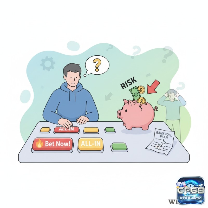 Sai lầm phổ biến khi soi kèo – Những điều người chơi cần tránh Người đàn ông đặt cược một cách ngẫu nhiên với không theo kế hoạch rõ ràng và gặp rủi ro mất tiền