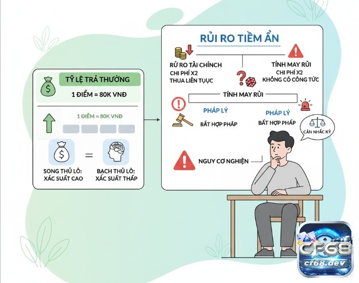 Song thủ lô là gì? Giải mã cách chơi và mẹo soi cầu an toàn Người tham gia cân nhắc giữa tỷ lệ thưởng, và các nguy cơ tiềm ẩn trước khi quyết định chơi song thủ lô
