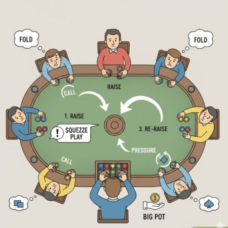 Squeeze play poker là gì? Chiến thuật raise ép đối thủ hiệu quả