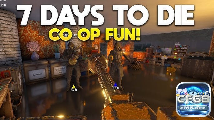 Game 7 Days to Die: Sinh tồn giữa "Trăng Máu" kinh hoàng Nhóm người chơi phối hợp phòng thủ căn cứ trong đêm horde
