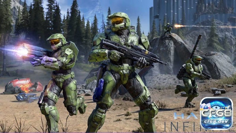Game Halo Infinite FPS quân sự khốc liệt, đấu trí căng não Trận đấu nhiều người chơi với mục tiêu kiểm soát khu vực và power up