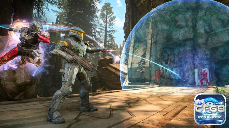 Game Halo Infinite FPS quân sự khốc liệt, đấu trí căng não Pha giao tranh hỗn hợp giữa bộ binh và phương tiện trong không gian mở