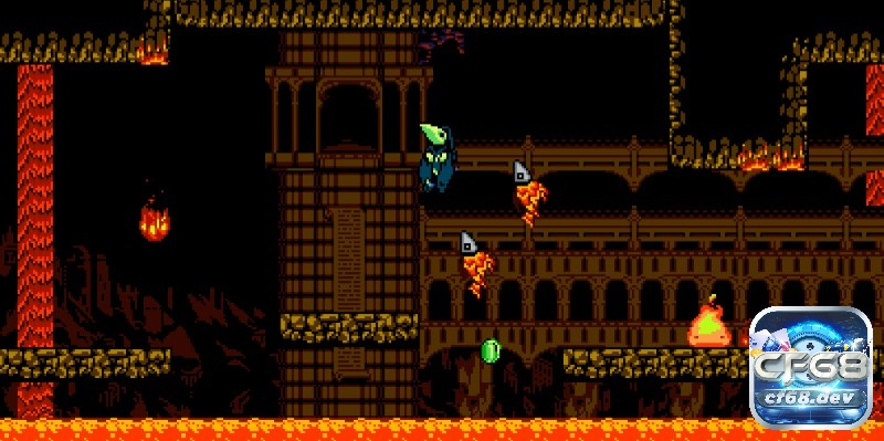 Game Shovel Knight: Treasure Trove - Game đi ngang cực đỉnh Plague Knight ném bom tạo vụ nổ nhỏ, nhảy qua nền tảng pixel hẹp