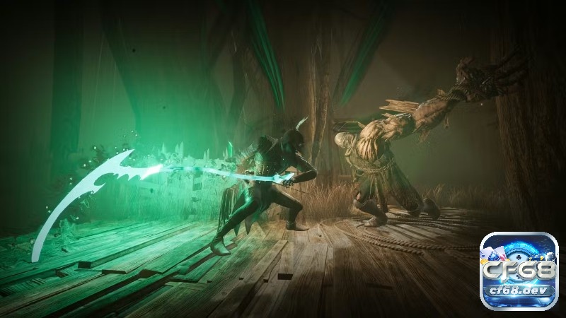 Game Thymesia: Soulslike tốc độ đẫm máu trên PC Corvus kích hoạt kỹ năng rút vũ khí ma thuật từ kẻ địch trong game Thymesia