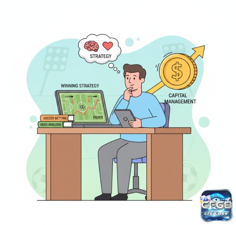 Kèo chấp đồng banh nửa trái là gì? Hướng dẫn cược uy tín 2026 Người chơi cá cược bóng đá áp dụng các mẹo và chiến lược thông minh để chinh phục kèo chấp đồng banh nửa trái