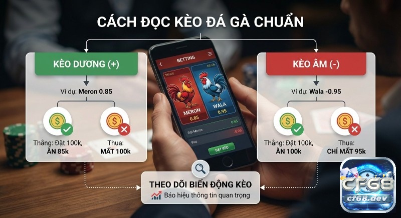 Kèo đá gà là gì? Giải mã Meron – Wala – BDD & Cách đọc kèo Hướng dẫn đọc kèo đá gà chuẩn như dân chơi lão làng, giải thích kèo dương Meron và kèo âm Wala cùng cách theo dõi biến động