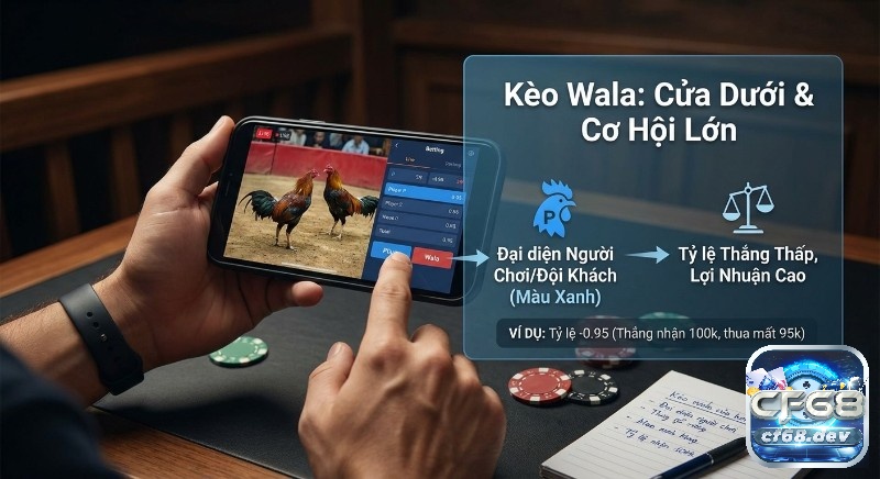 Kèo đá gà là gì? Giải mã Meron – Wala – BDD & Cách đọc kèo Giải thích kèo Wala đá gà: Cửa dưới với lợi nhuận cao, được đặt cược trên di động kèm ví dụ tỷ lệ cụ thể