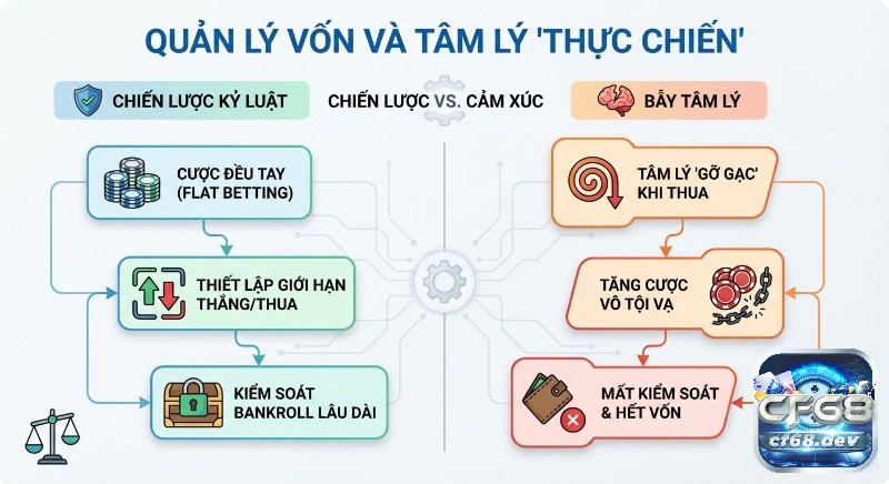 Neighbors Bet là gì? Giải thích chi tiết & Cách chơi chuẩn xác Tổng quan chiến lược kỷ luật quản lý vốn thực chiến: cược đều tay, thiết lập giới hạn thắng/thua giúp tránh bẫy tâm lý và hết vốn