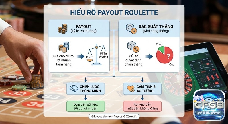Payout Roulette là gì? Tỷ lệ trả thưởng và cách tính chuẩn xác Hướng dẫn hiểu rõ Payout Roulette là gì, phân tích rủi ro, phần thưởng và xác suất thắng để đặt cược thông minh