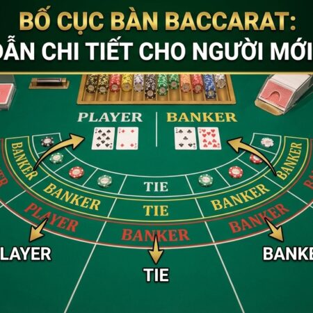 Bố cục bàn Baccarat: Hướng dẫn chi tiết cho người mới bắt đầu