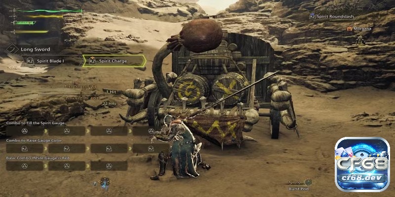 Game Monster Hunter: World - Bom tấn thợ săn quái vật Thợ săn cầm vũ khí hạng nặng đối đầu quái vật ở khu vực đá, nhấn mạnh khác biệt lối chơi