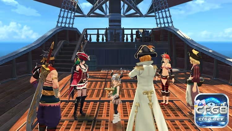 Game Tales of Berseria: Hành trình phục hận đẫm máu Khoảnh khắc trên thuyền giúp các đoạn hội thoại làm nổi bật tính cách nhóm nhân vật và giữ nhịp cảm xúc