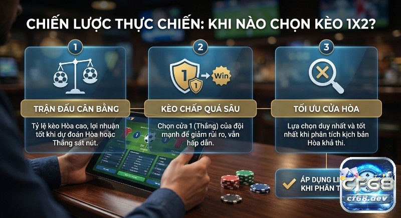 Handicap châu Á so với 1X2: Bí quyết cược thắng mọi trận đấu Chiến lược 3 bước chọn kèo 1X2 khi trận đấu cân bằng, kèo chấp sâu hoặc tối ưu cửa hòa, áp dụng linh hoạt
