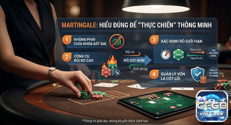 Martingale trong Baccarat là gì? Giải mã chiến thuật đỉnh cao Tổng quan chiến lược Martingale thông minh, giải thích rủi ro và cách quản lý vốn hiệu quả qua việc đặt giới hạn dừng lỗ, chốt lời