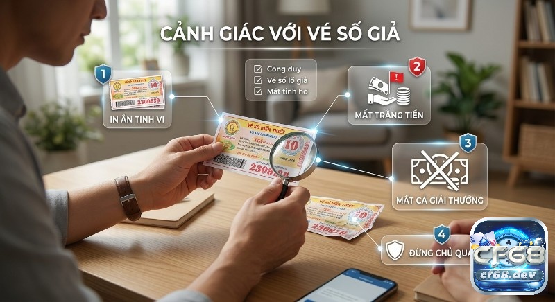 Phân biệt vé số thật – giả chính xác nhất: Mẹo kiểm tra dễ dàng Checklist 4 vấn đề cảnh báo vé số giả: in ấn tinh vi, nguy cơ mất tiền và giải thưởng nếu chủ quan
