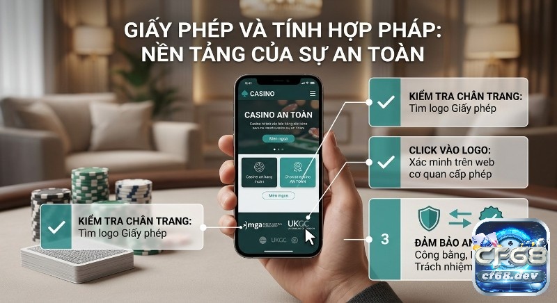 Cách chọn casino trực tuyến uy tín nhất – An toàn, thưởng lớn Cách chọn casino trực tuyến: Hướng dẫn 3 bước kiểm tra giấy phép và tính hợp pháp của casino trực tuyến trên điện thoại, đảm bảo an toàn, công bằng, bảo mật