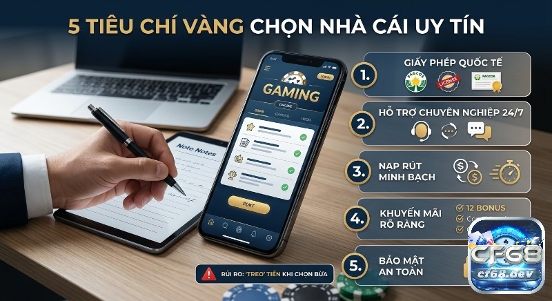 Game slot dễ thắng nhất: Nổ hũ lớn, uy tín choanh em 2026 5 tiêu chí vàng để chọn nhà cái uy tín, gồm giấy phép, hỗ trợ 24/7, nạp rút minh bạch, khuyến mãi rõ ràng và bảo mật an toàn, tránh treo tiền