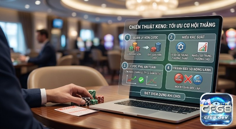 Keno là gì? Cách chơi Keno siêu tốc, dễ trúng, thưởng hấp dẫn Checklist chiến lược Keno là gì, tối ưu cơ hội thắng: quản lý vốn, hiểu xác suất, cược phụ, tránh số nóng lạnh và biết dừng