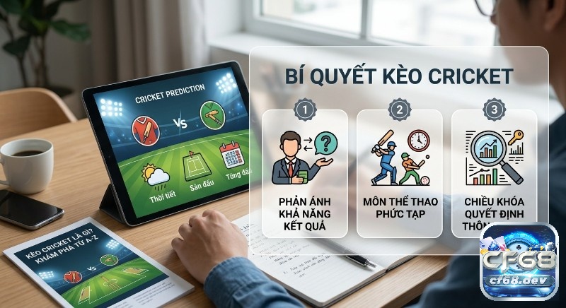 Kèo Cricket là gì? Hướng dẫn chơi, soi kèo chuẩn xác từ A-Z Tổng quan 3 bí quyết kèo cricket là gì giúp người chơi nắm vững bản chất, sự phức tạp của môn thể thao và đưa ra quyết định thông minh