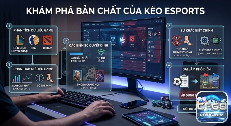 Kèo eSports là gì? Giải mã chi tiết, chơi nhận thưởng khủng Tổng quan bản chất kèo eSports là gì, phân tích dữ liệu game, các biến số quyết định và sai lầm phổ biến khi áp dụng tư duy cơ học