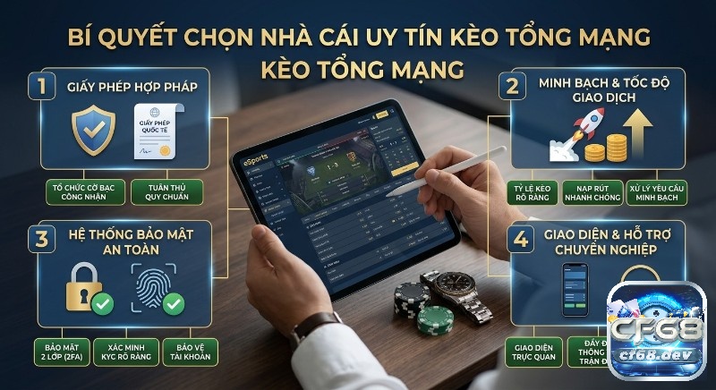 Kèo eSports tổng số mạng: Hướng dẫn cá cược, thắng lớn Bí quyết 4 bước chọn nhà cái uy tín, kèo tổng mạng: có giấy phép, giao dịch nhanh, bảo mật và hỗ trợ chuyên nghiệp