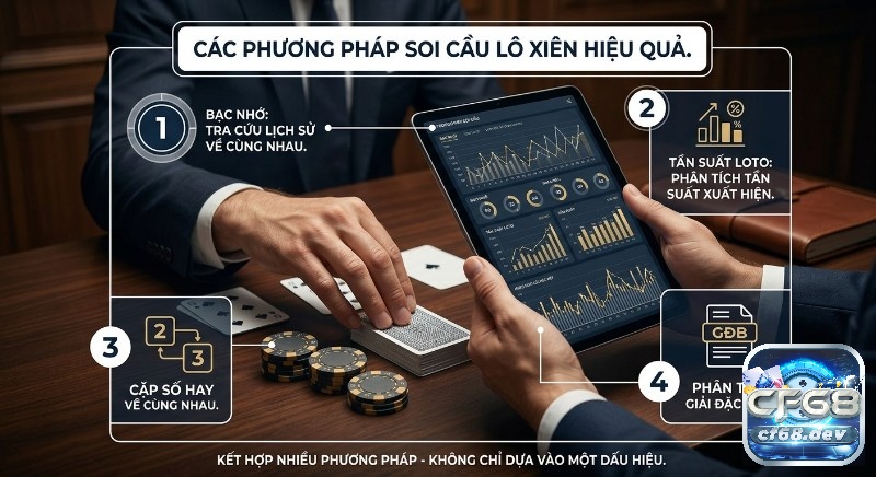 Kinh nghiệm chơi lô xiên hiệu quả: Từ cao thủ, dễ thắng lớn Kinh nghiệm chơi lô xiên: Tổng quan 4 phương pháp soi cầu lô xiên hiệu quả, bao gồm bạc nhớ, tần suất loto, cặp số và phân tích giải đặc biệt