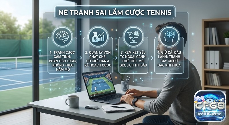 Kinh nghiệm cược tennis ăn tiền - Bí quyết từ cao thủ 2026 Checklist 4 bước giúp người chơi né tránh sai lầm chết người khi cược tennis bằng phân tích logic và quản lý vốn