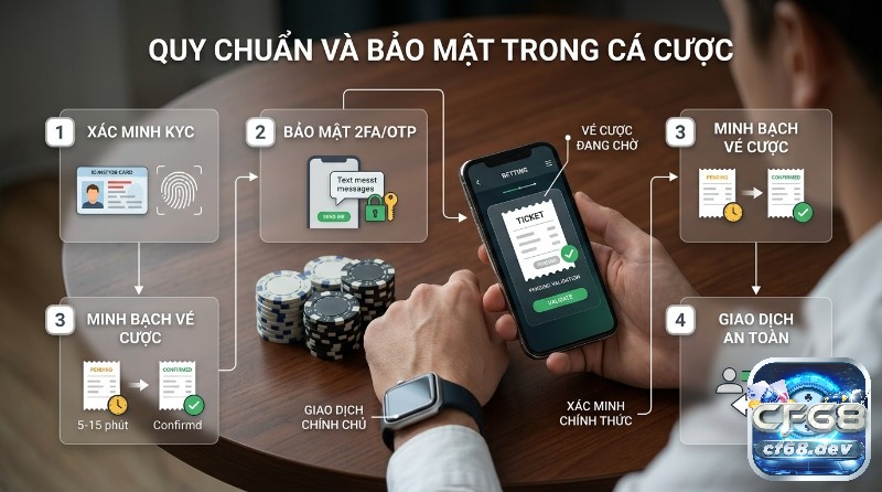 Cá cược bóng đá full‑time: Kèo FT là gì? Mẹo chơi thắng lớn Quy chuẩn quốc tế và bảo mật nền tảng trong cá cược với 4 bước: xác minh KYC, bảo mật 2FA/OTP, minh bạch vé cược 5-15 phút, giao dịch an toàn
