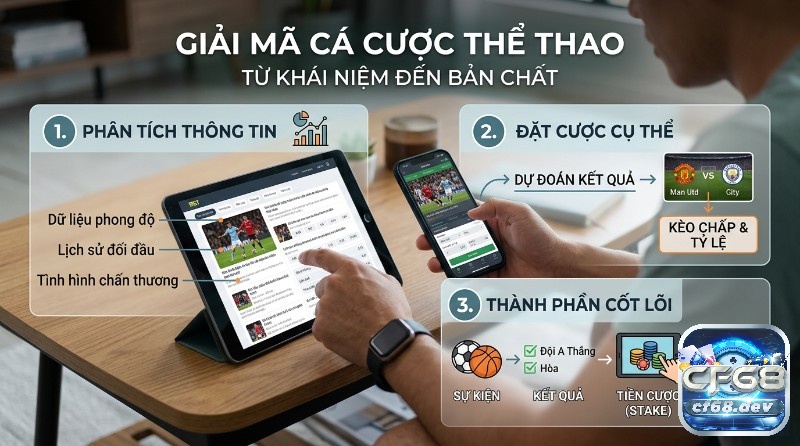 Giải mã cá cược thể thao bằng phân tích thông tin, dự đoán kết quả, đặt cược tiền và tỷ lệ cược 2.15 trên thiết bị di động trong cá cược thể thao là gì