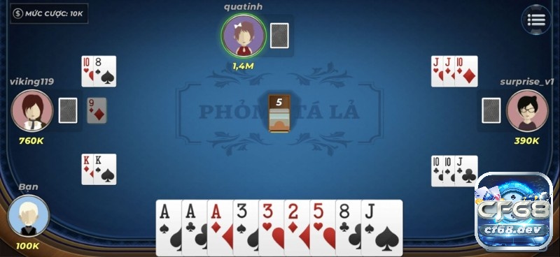 Tổng quan game bài phỏm tá lả