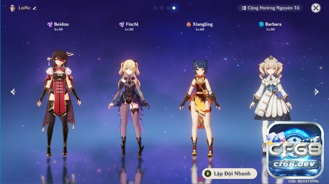 Game Genshin Impact: Phiêu lưu thế giới mở cực mê mẩn Đội hình nhân vật Genshin Impact với nhiều nguyên tố và vai trò khác nhau