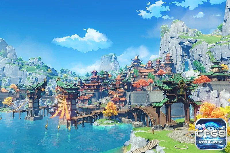 Game Genshin Impact: Phiêu lưu thế giới mở cực mê mẩn Đồ họa anime và thế giới mở nhiều màu sắc giúp Genshin Impact dễ tạo ấn tượng thị giác