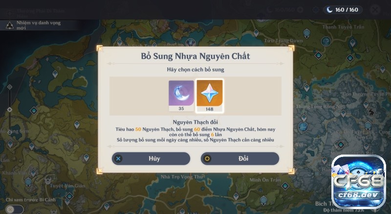 Game Genshin Impact: Phiêu lưu thế giới mở cực mê mẩn Nhựa Nguyên Chất trong Genshin Impact dùng để nhận thưởng sau khi hoàn thành thử thách