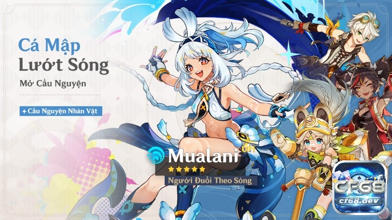 Game Genshin Impact: Phiêu lưu thế giới mở cực mê mẩn Giao diện Cầu Nguyện Genshin Impact với banner nhân vật và Nguyên Thạch