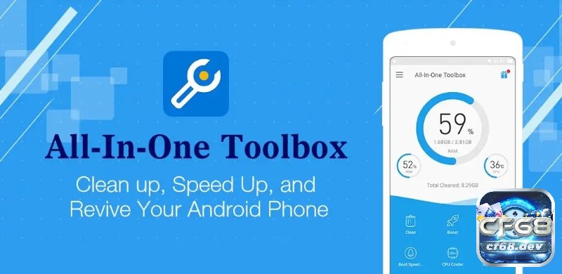 Tăng tốc độ game cho android: Tối ưu trải nghiệm hiện nay All In One Toolbox hỗ trợ tăng tốc độ game cho android