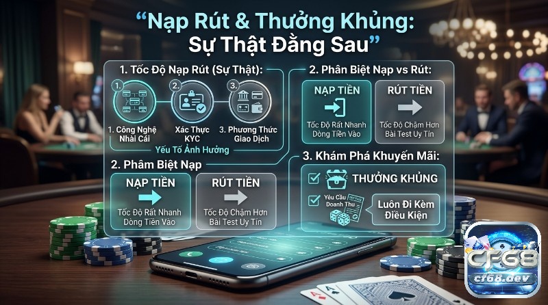 Game bài nhà cái uy tín 2026: Nạp rút siêu tốc, thưởng khủng Nạp rút siêu tốc và thưởng khủng: Infographic giải thích tốc độ giao dịch phụ thuộc 3 yếu tố, thưởng kèm điều kiện doanh thu