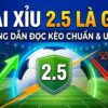 Tài xỉu 2.5 là gì? Hướng dẫn đọc kèo bóng đá chuẩn, uy tín